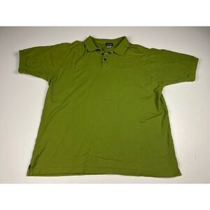 Patagonia Men's L Green Organic Cotton Short Sleeve Polo Shirt